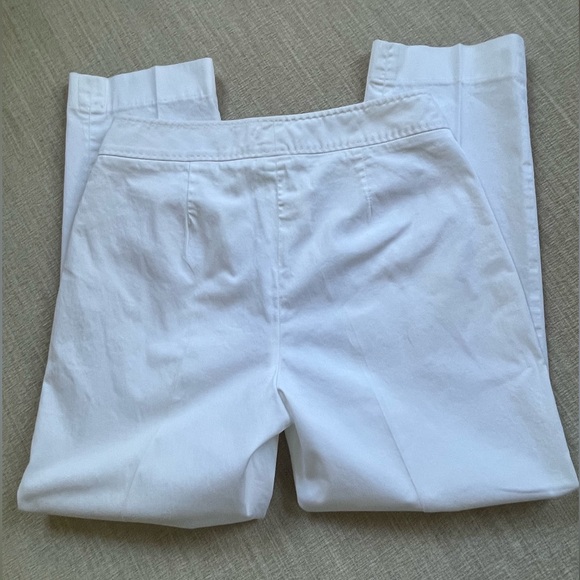 Chic White Agnona Pants Made in Italy. Women’s Size: 40 (U.S. Size 4) - Picture 9 of 13